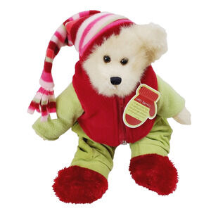 Trade Secret Barrett The Stuffed Bear Kid's 18" Plush Toy Red/Green NEW Vintage